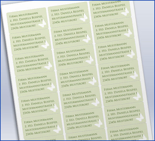 Butterfly-Herz Grün