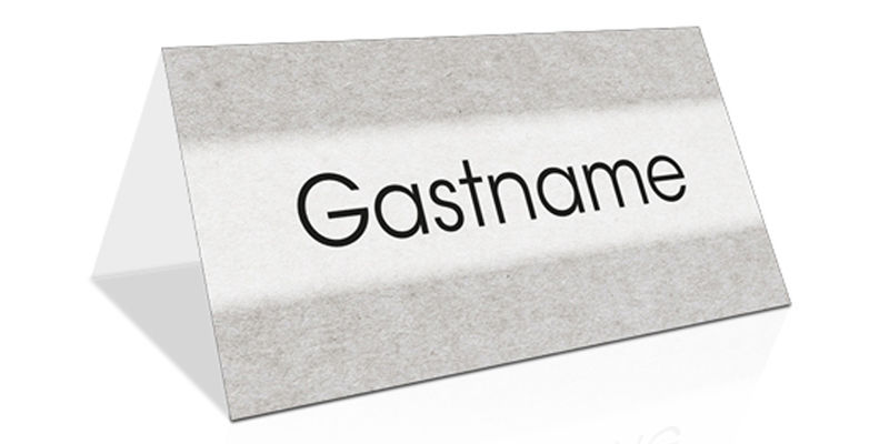 Personalisierung von Tischkarten