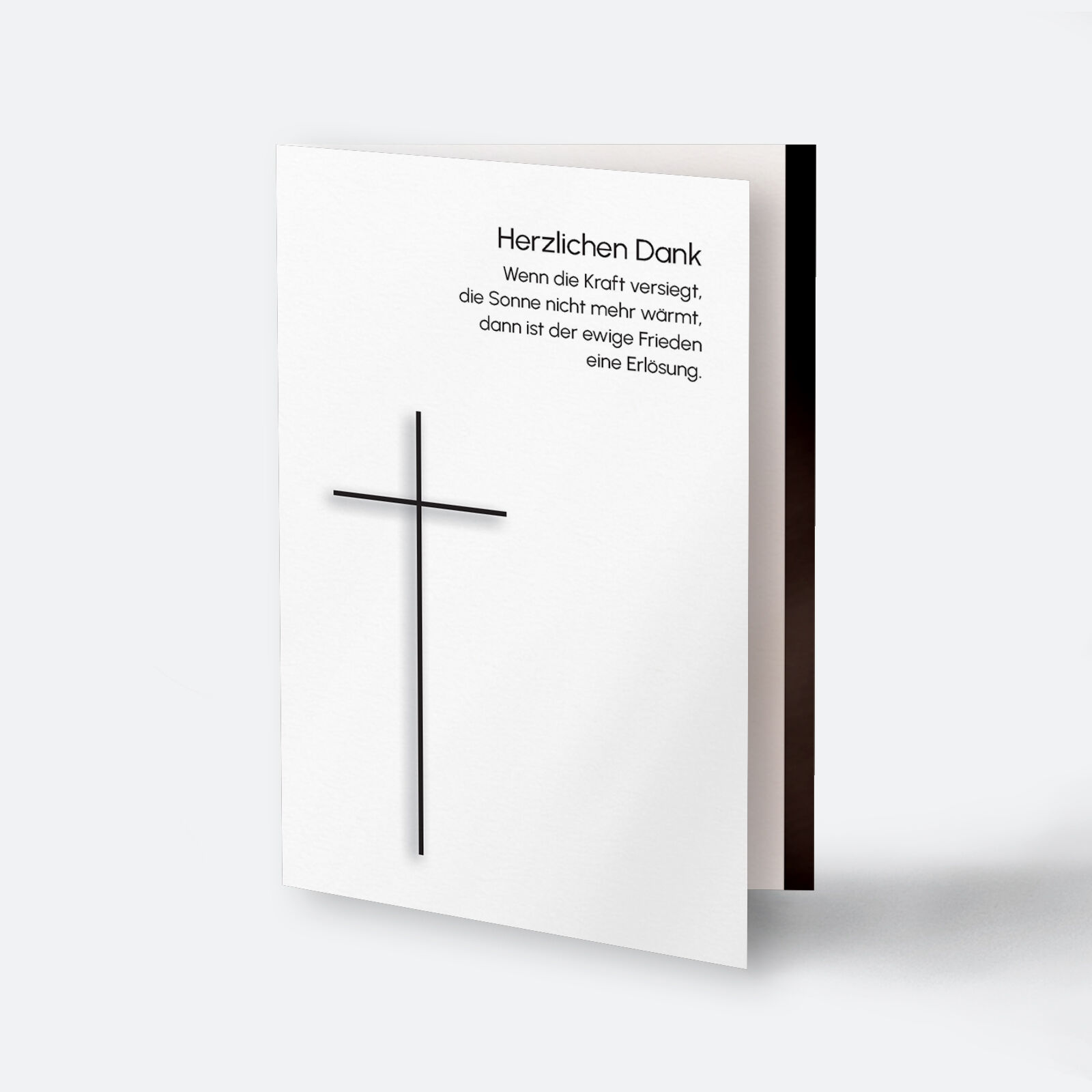 Kreuz mit Trauerrand