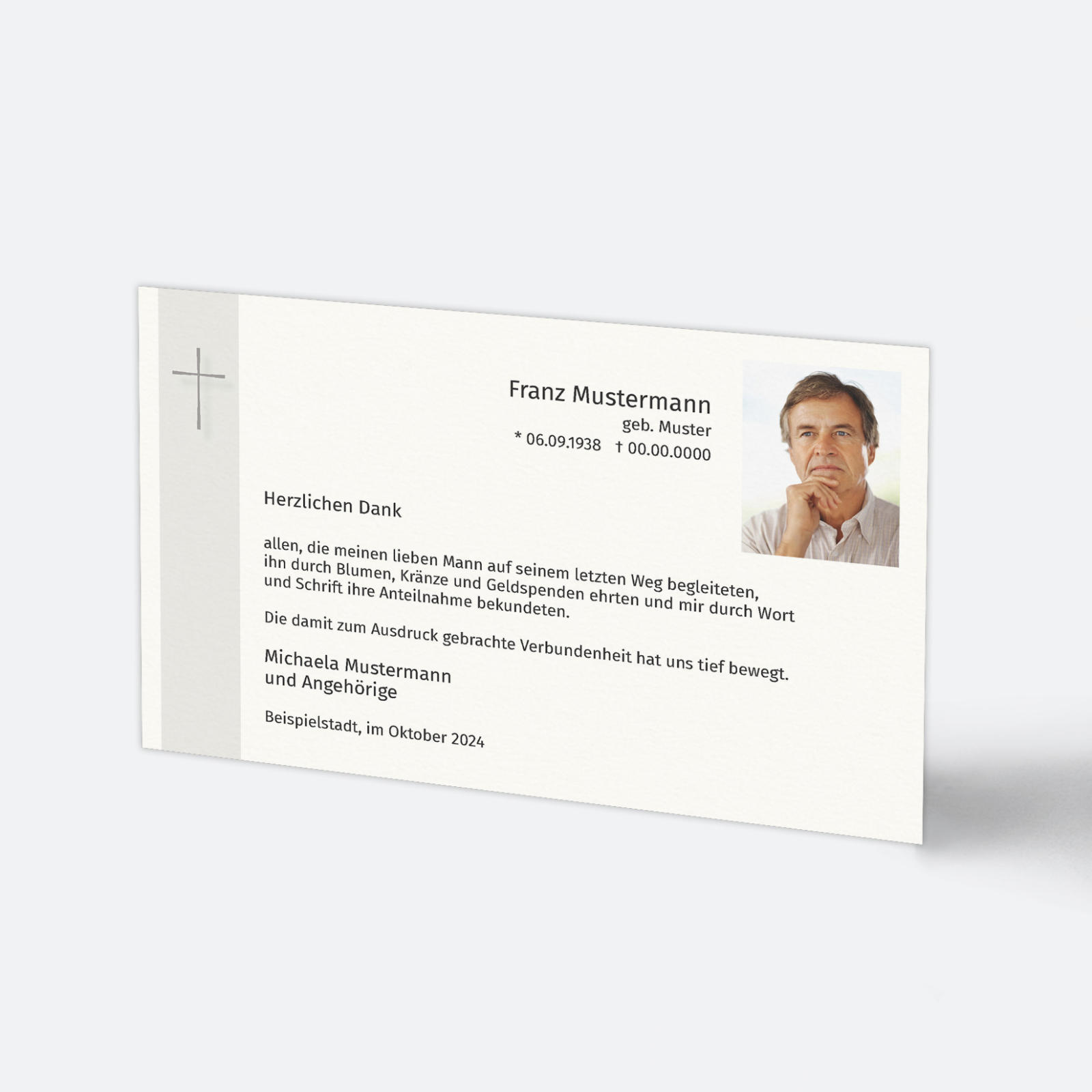 Silbernes Kreuz mit Foto