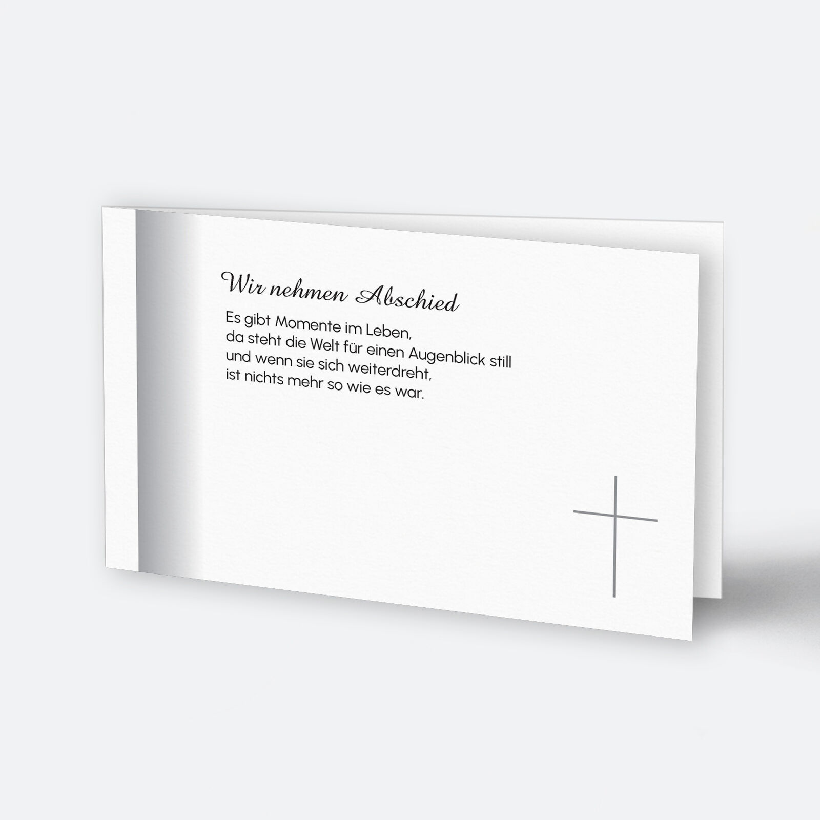 Kreuz mit Schattenrand