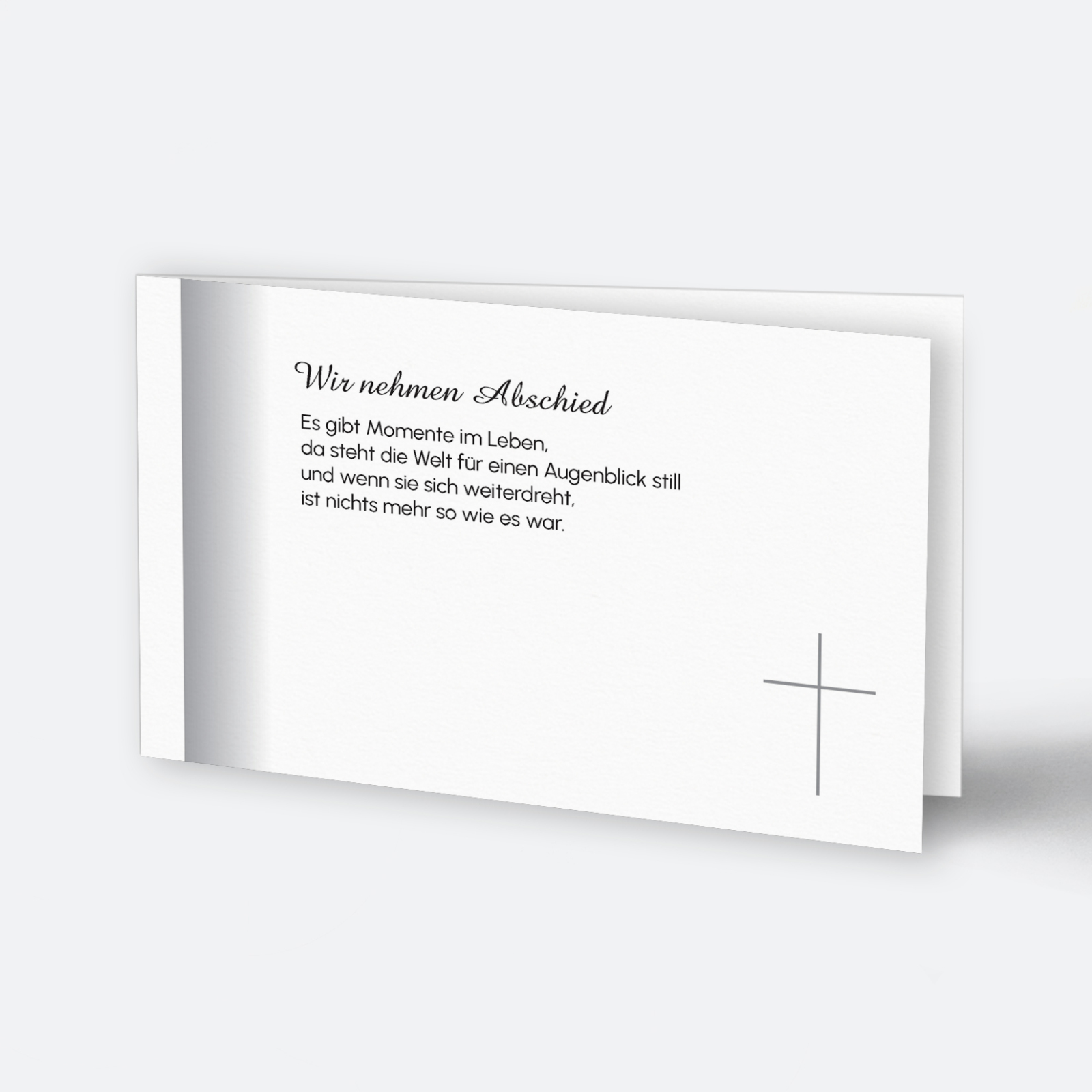 Kreuz mit Schattenrand