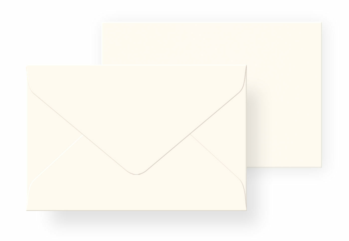 Briefumschlag 180 x 120 mm cremefarben