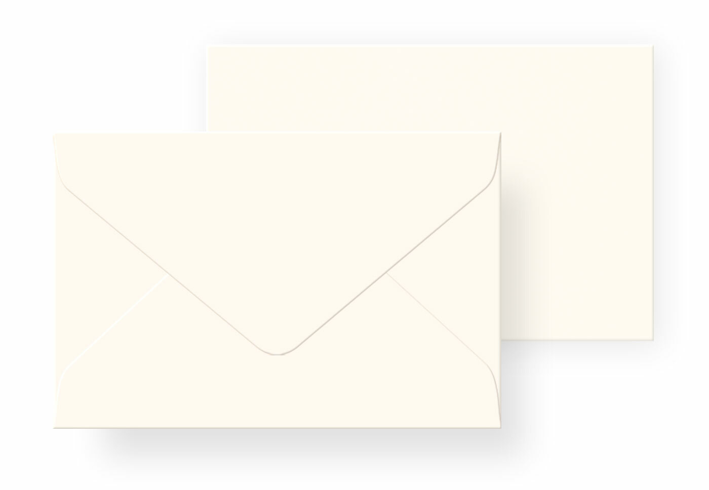 Briefumschlag 180 x 120 mm cremefarben