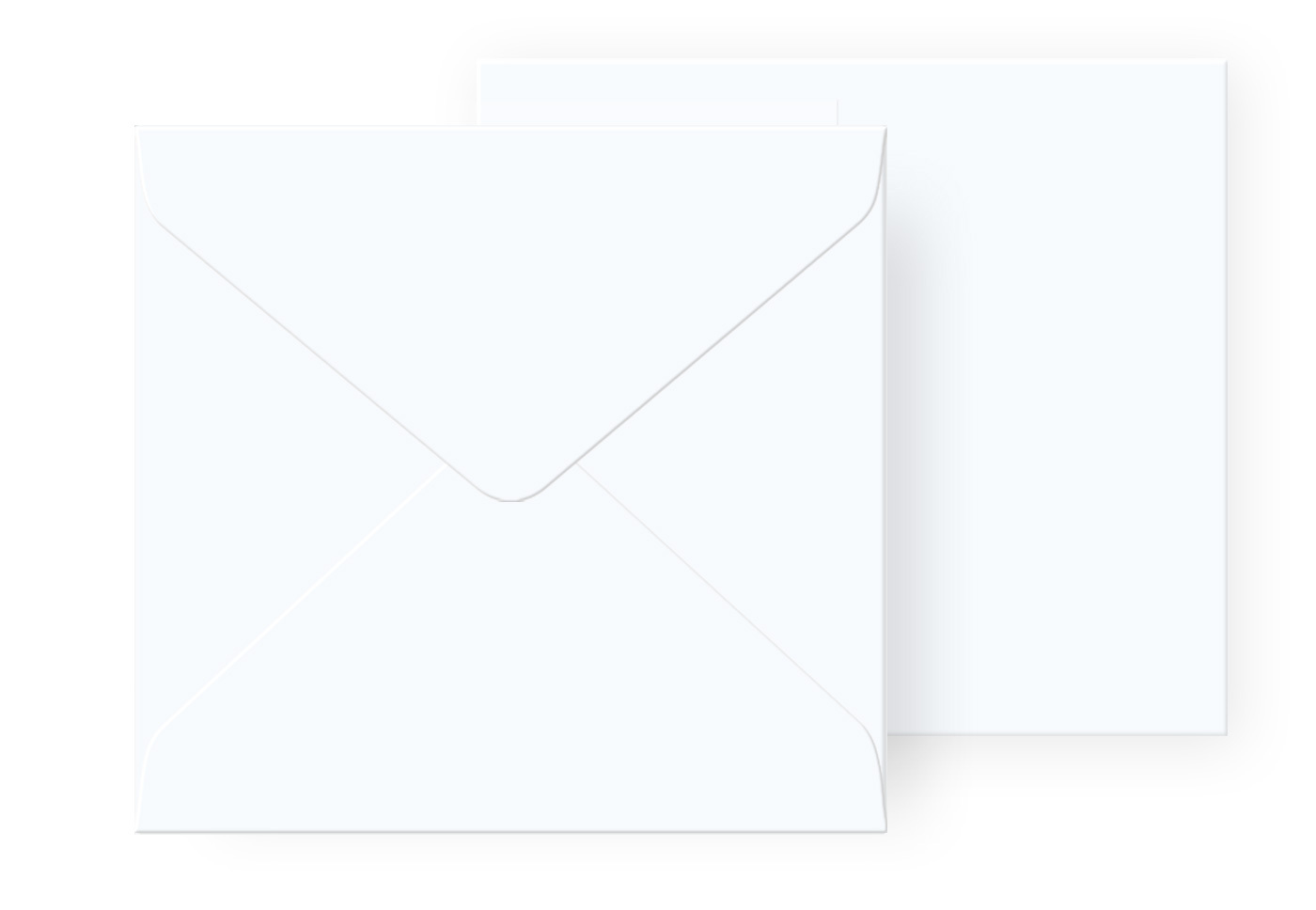 Briefumschlag 160 x 160 mm brillantweiß