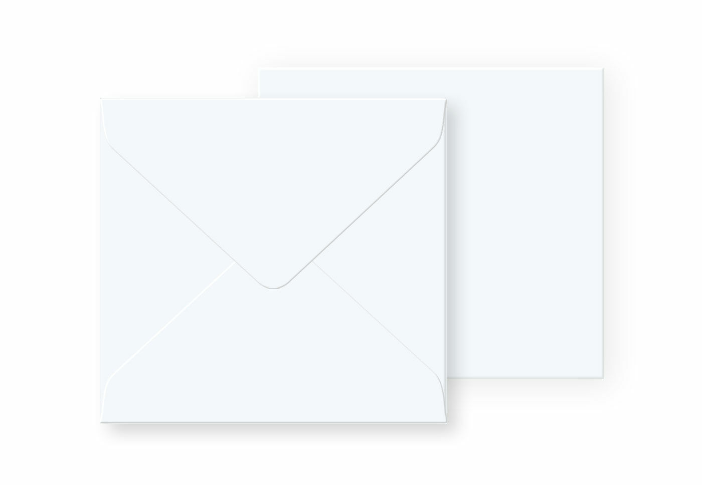 Briefumschlag 120 x 120 mm brillantweiß