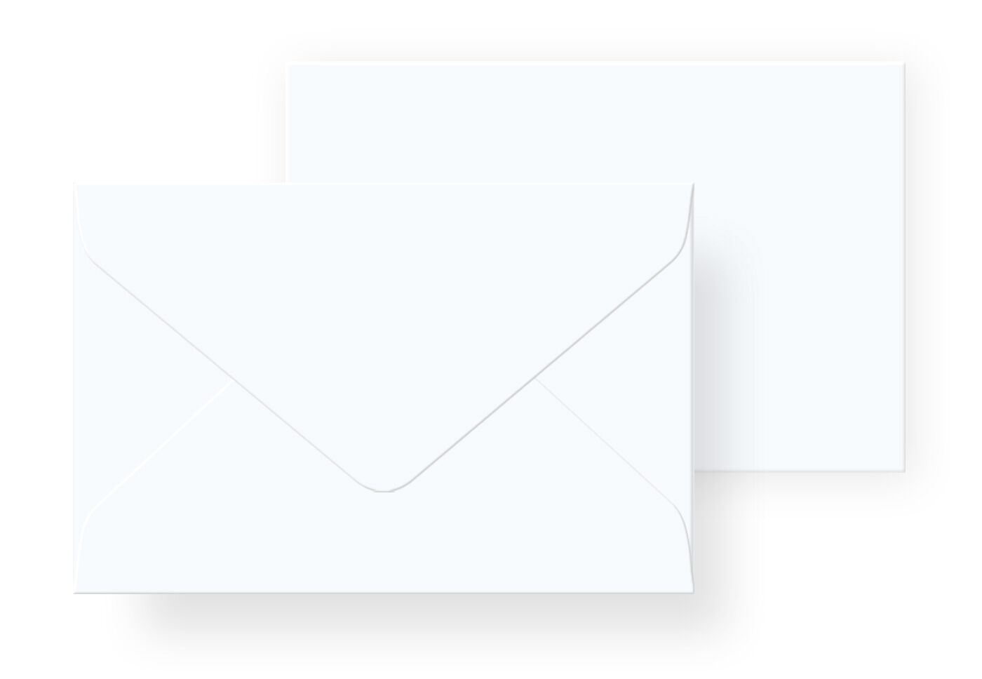 Briefumschlag 180 x 120 mm brillantweiß
